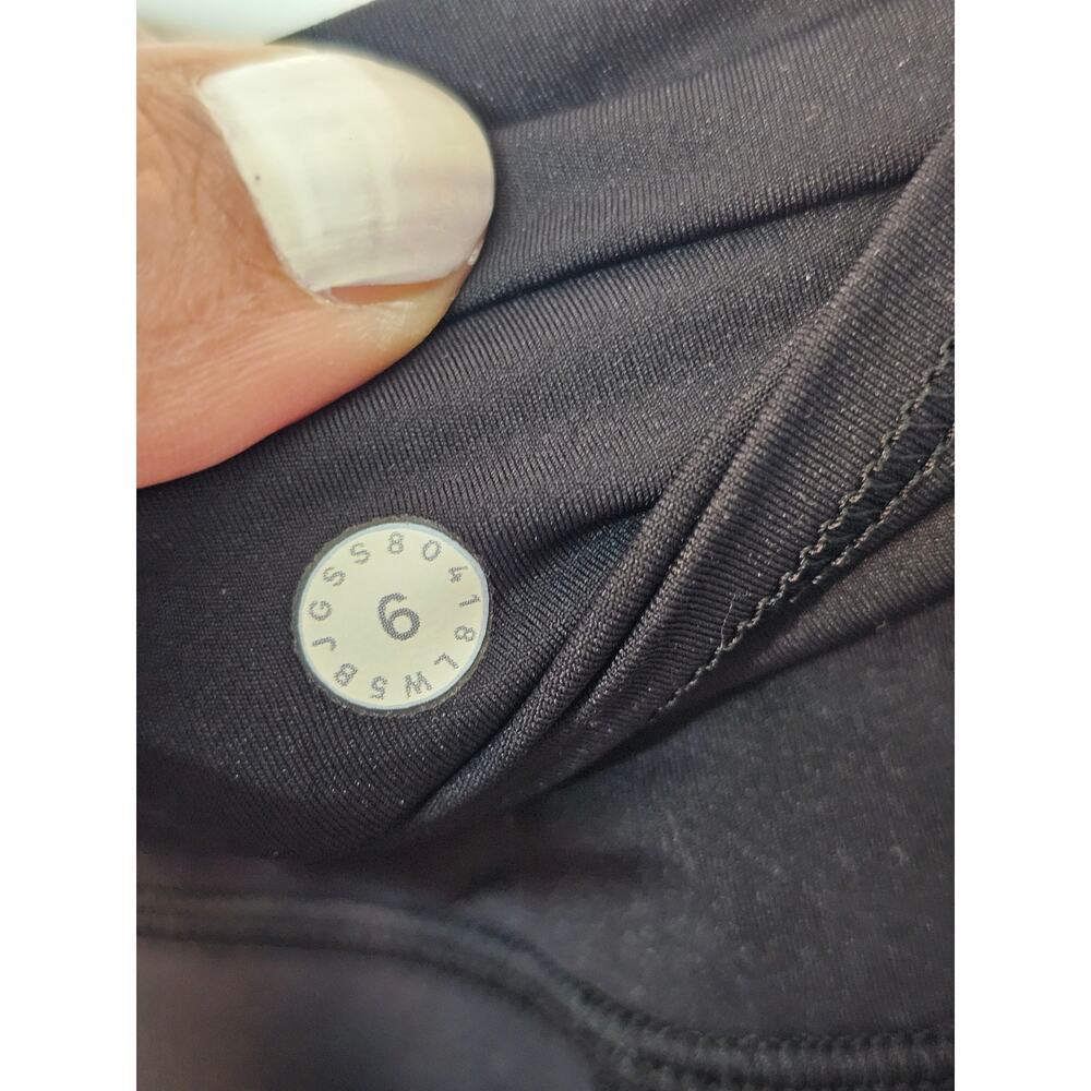 Lululemon Fast & Free 7/8 Tight II  *Nulux 25"  Black size 6 - Picture 9 of 11